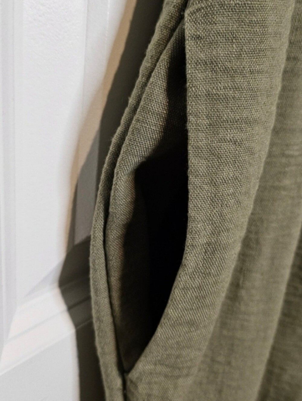 As U Wish Juniors Army Olive Green One Piece Cargo Lounge Jogger Jumpsuit Size M - Picture 6 of 11